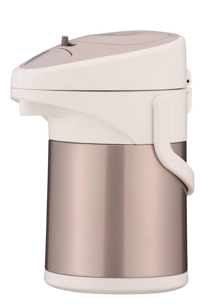 

Термос-кувшин Pearl Metal, 2,5 л, Двойной, Нержавеющая сталь, Изолированный, Настольный, Широкое горло, Металлический коричневый, H-6339