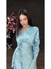 Elegant Long Sleeve V-Neck Dress - Beautiful, Sexy, Smooth, European and American Style (2025 Collection)
