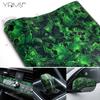 Green Skull Car Adhesive Vinyl for Car Protection Film Ghost Graffiti Bicycle Motorcycles Skateboard Green Wrap Car Accessories