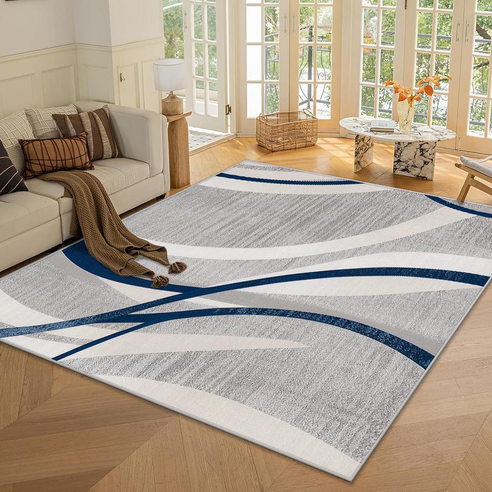 Modern Geometric Living Room Carpet Anti-Slip Large Size Sofa Coffee Table Rug Bedroom Floor Mat Home Decoration