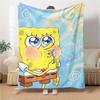 1Pc Spongebob Bubbles Blanket Soft Throw Blanket For Home Bedroom Bed Sofa Travel Office Solid Christmas Blanket