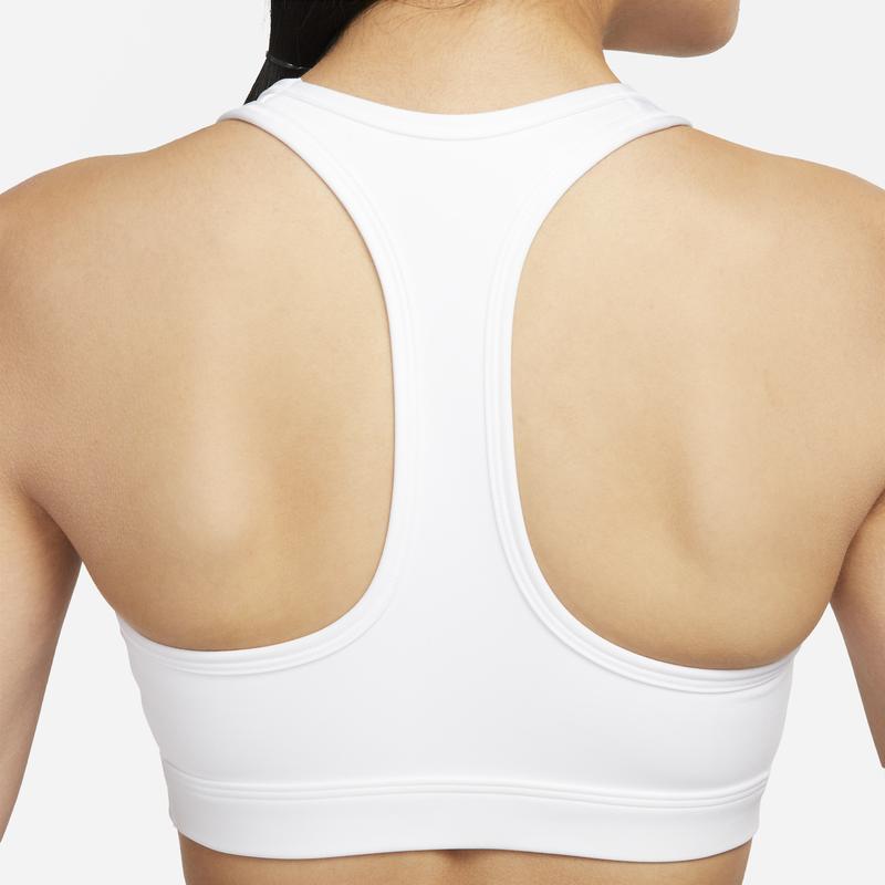 Nike Solid Color Crew Neck Sleeveless Crop Sports Bra Women Sports Bra White DX6822-100