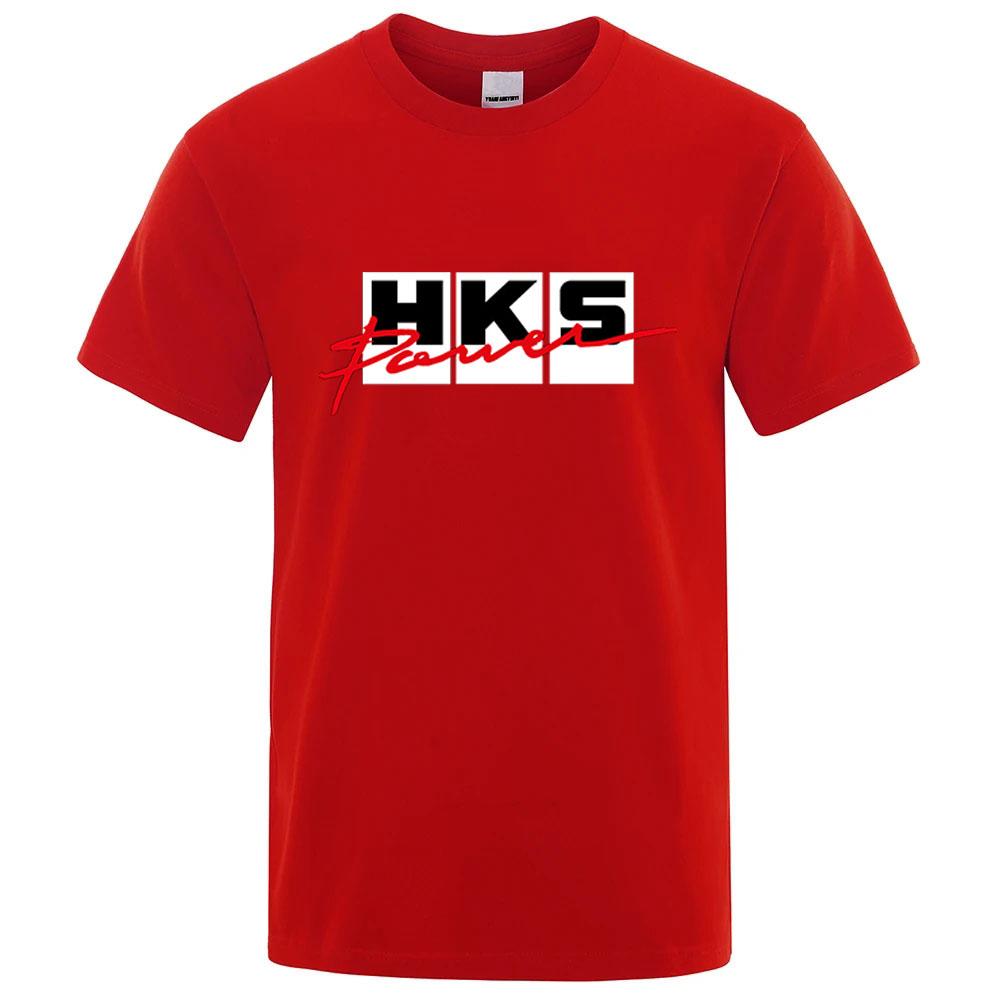 2026 Sommer Neu HKS Power und Sport Druck Unisex Neu Beliebt Normales kurzärmeliges Shirt Radfahren Laufen Sport T-Shirt