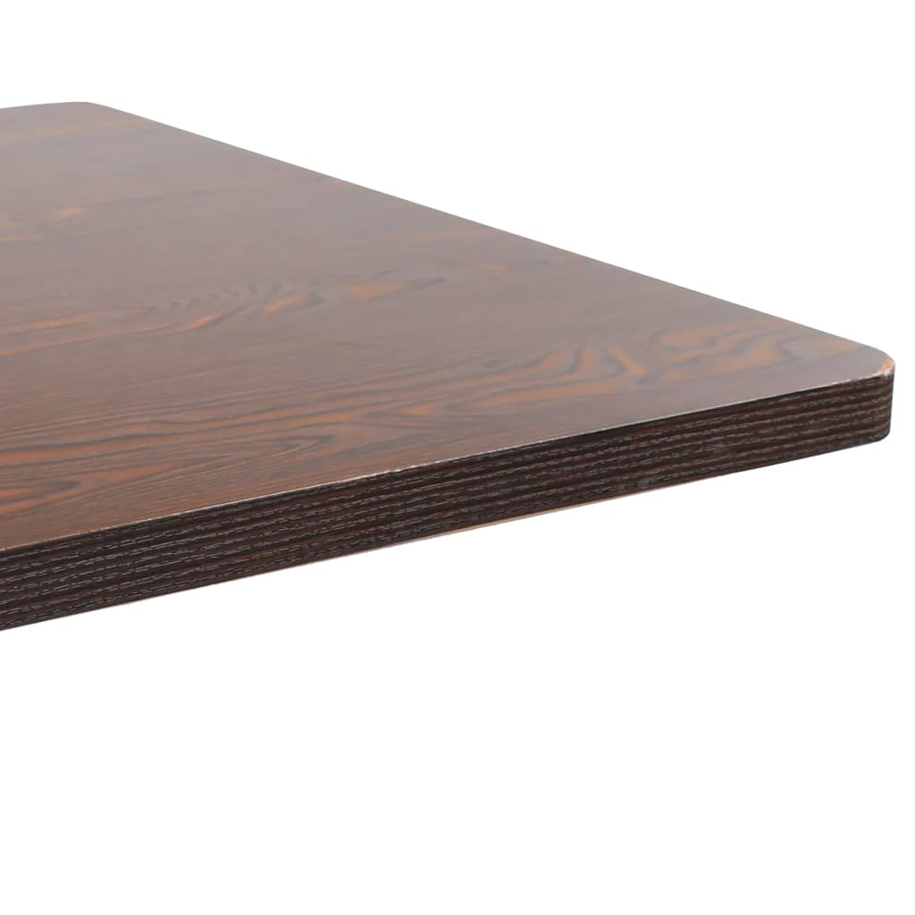 Bistro Table Dark Brown 80x80 cm MDF