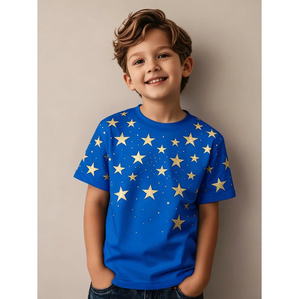 

Crew Neck Boys Energetic T-Shirts are perfect for kids who like unique and whimsical designs 100