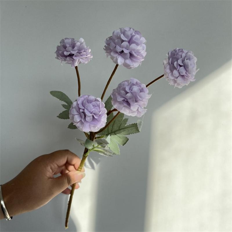 

5 маленьких шариков хризантема искусственный цветок домашнее искусственное цветочное искусство мягкое украшение украшение для гостиной цветочное украшение для свадьбы