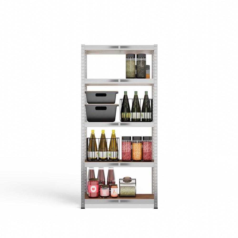 G7030 Metal Garage Storage Rack 5 Shelves 150X30X70 Galvanized