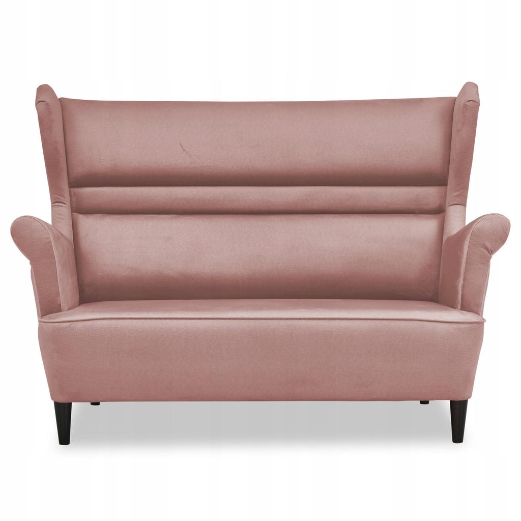 Zestaw wypoczynkowy mebli uszak Zoja sofa fotele pufy Family Meble komplet nowy