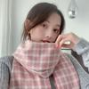 Printed Scarf Women's Winter Cashmere Warm Chain Pattern Elegant Shawl Scarf