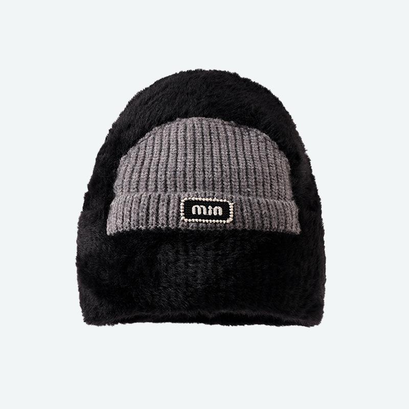 Korean Version of Autumn and Winter New Hat for Women's Design Casual and Versatile Knitted Wool Hat for Winter Warm Pullover Hat