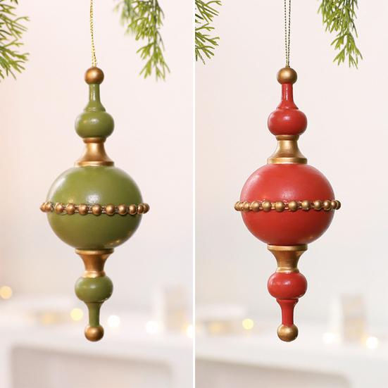 Christmas Ornament Rustic Wooden Acorn/Star Hanging Ornament Woodland Themed Holiday Decor for Tree Fireplace Farmhouse Decor