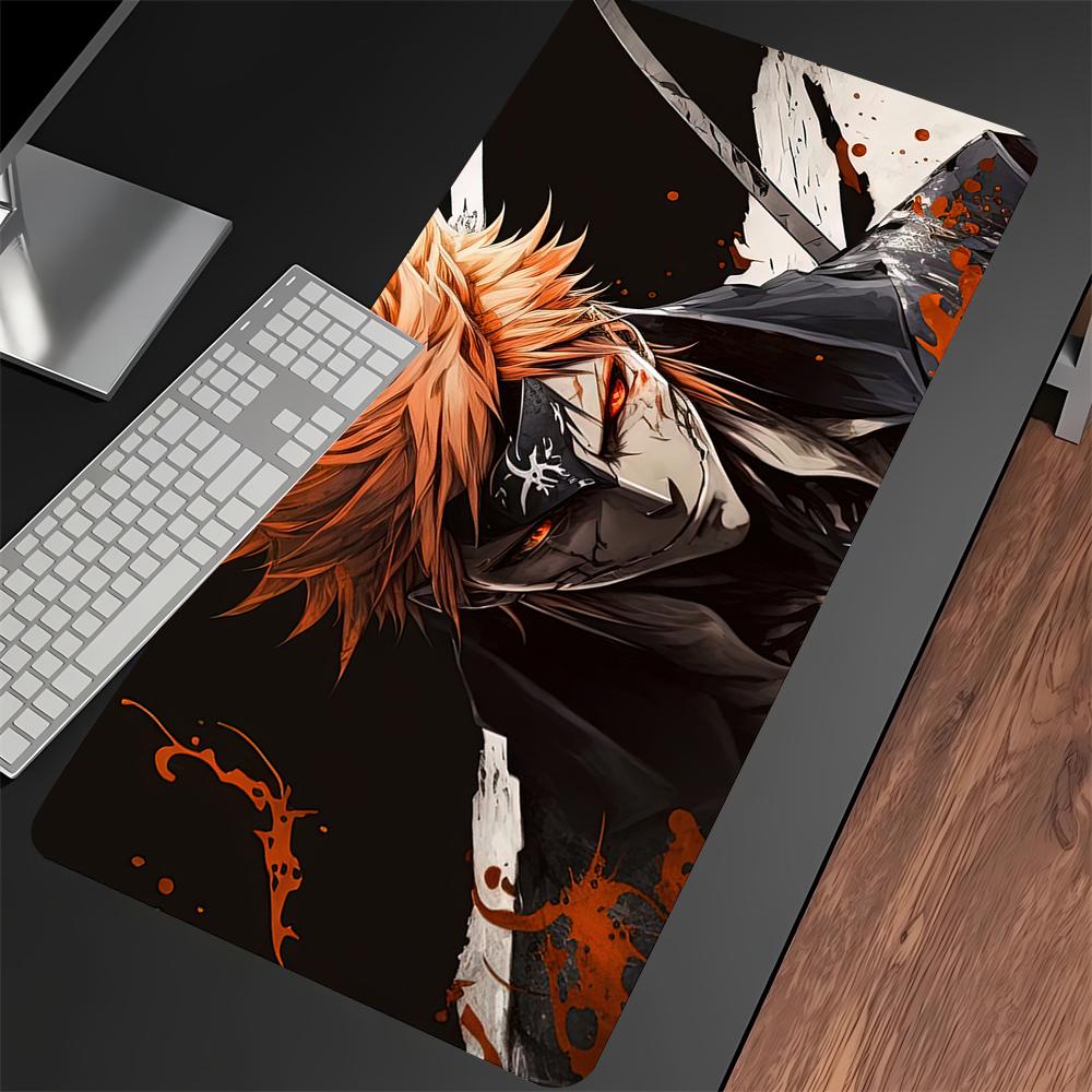 Anime BLEACH Large Mouse Pad Gamer Cabinet Pc Keyboard Computer Rubber Non-slip Desk Mat 900x400 Gaming Accessories Mousepad Xxl