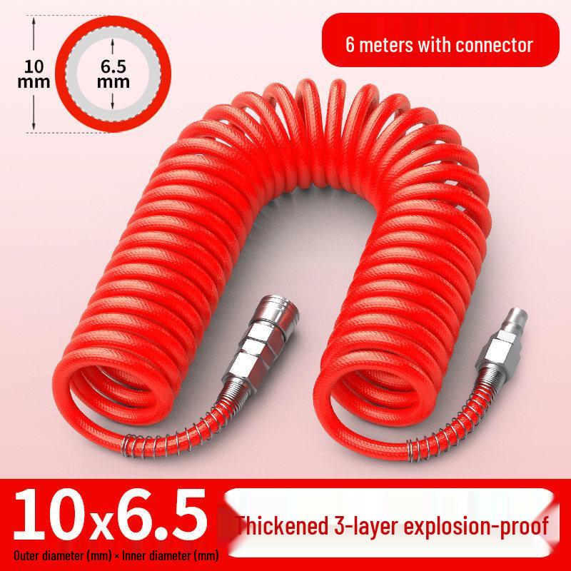 Aokewen Reinforced PU High-Pressure Spring Air Hose