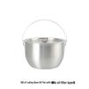 SUIYUAN Stainless Steel Outdoor Camping Pot