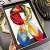 70*70 Small Square Scarf, Retro And Versatile Printed Women's Scarf/necklace