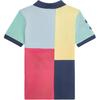 Polo Ralph Lauren Color Block Buchstaben Logo Print Lässiges Kurzarm T-Shirt Kinder Oberteile Multicolor 323934186-001