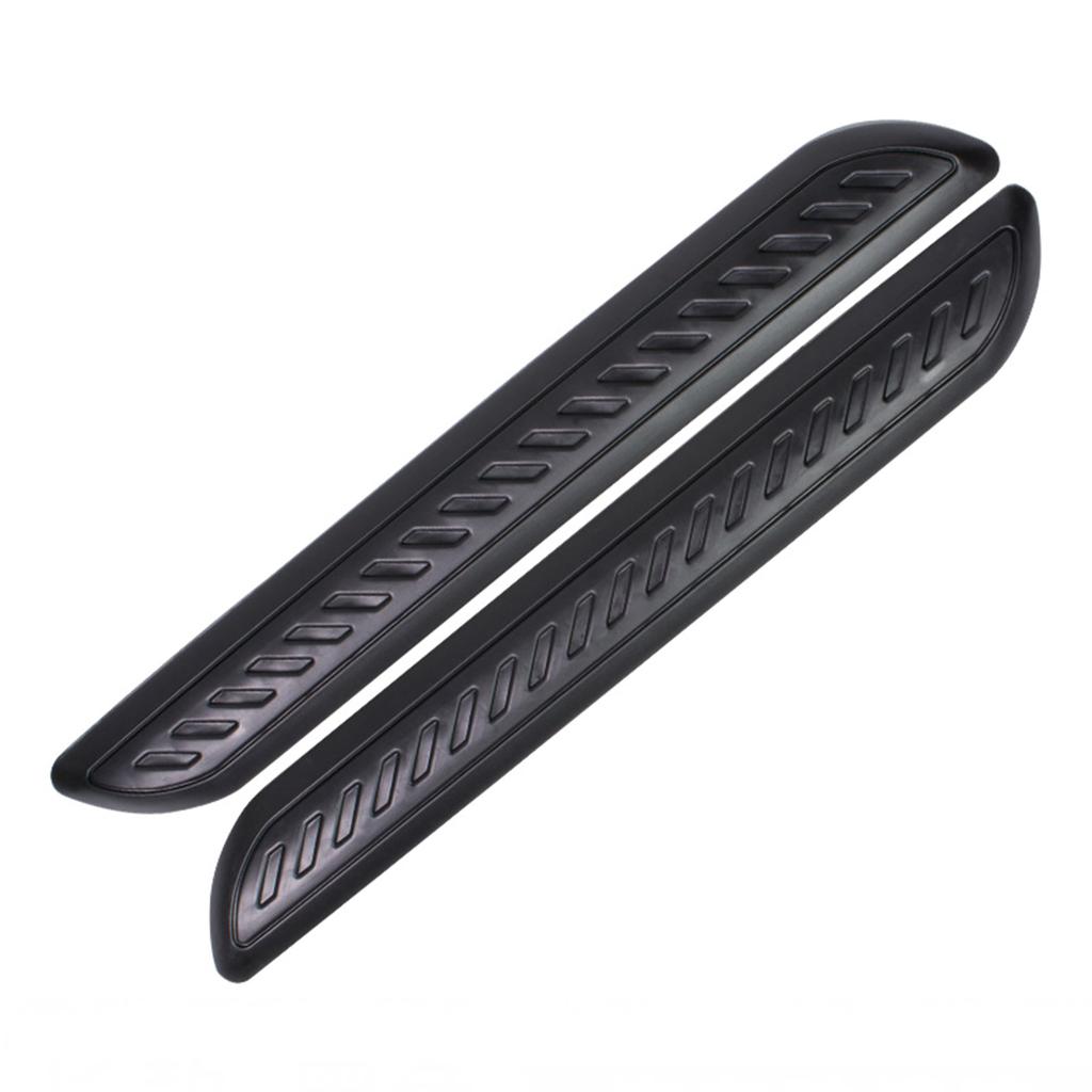 Door Guard Protector Automotive PVC Door Protection Strips of 2 Long and High-Durability (Set Sizes Short) (Black)