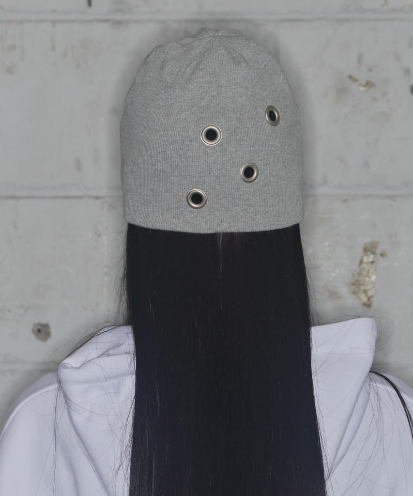 FANCY CLUB Fy Eyelet Beanie (Gray) F25Ze033