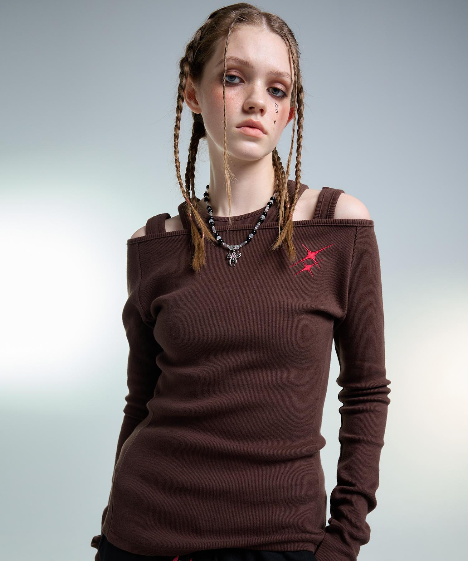 Love Is True Am Layered Tee(Brown) Free/Free