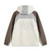 Li Ning Color Block Letter Zipper Hooded Comfortable Breathable Versatile Cardigan Windbreaker Men Outerwear Off-White AFDV431-1