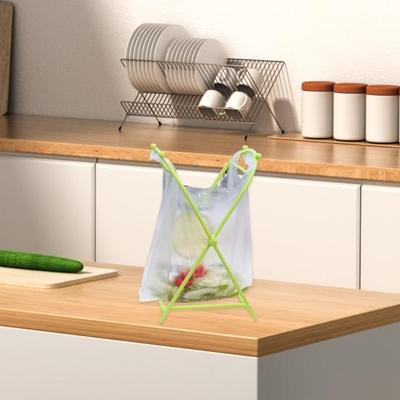 Müllsack, regalstabil, rutschfest, Edelstahl, faltbar, für die Küchenarbeitsplatte, platzsparender Organizer