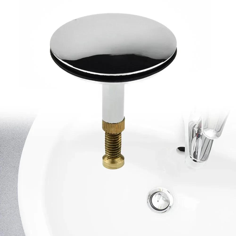 Push Button Basin Waste 43mm Bathtub Drain Stopper Bathroom Bath Tub Sink Waste Pop-Up Plug For Usage In Basin And Sink