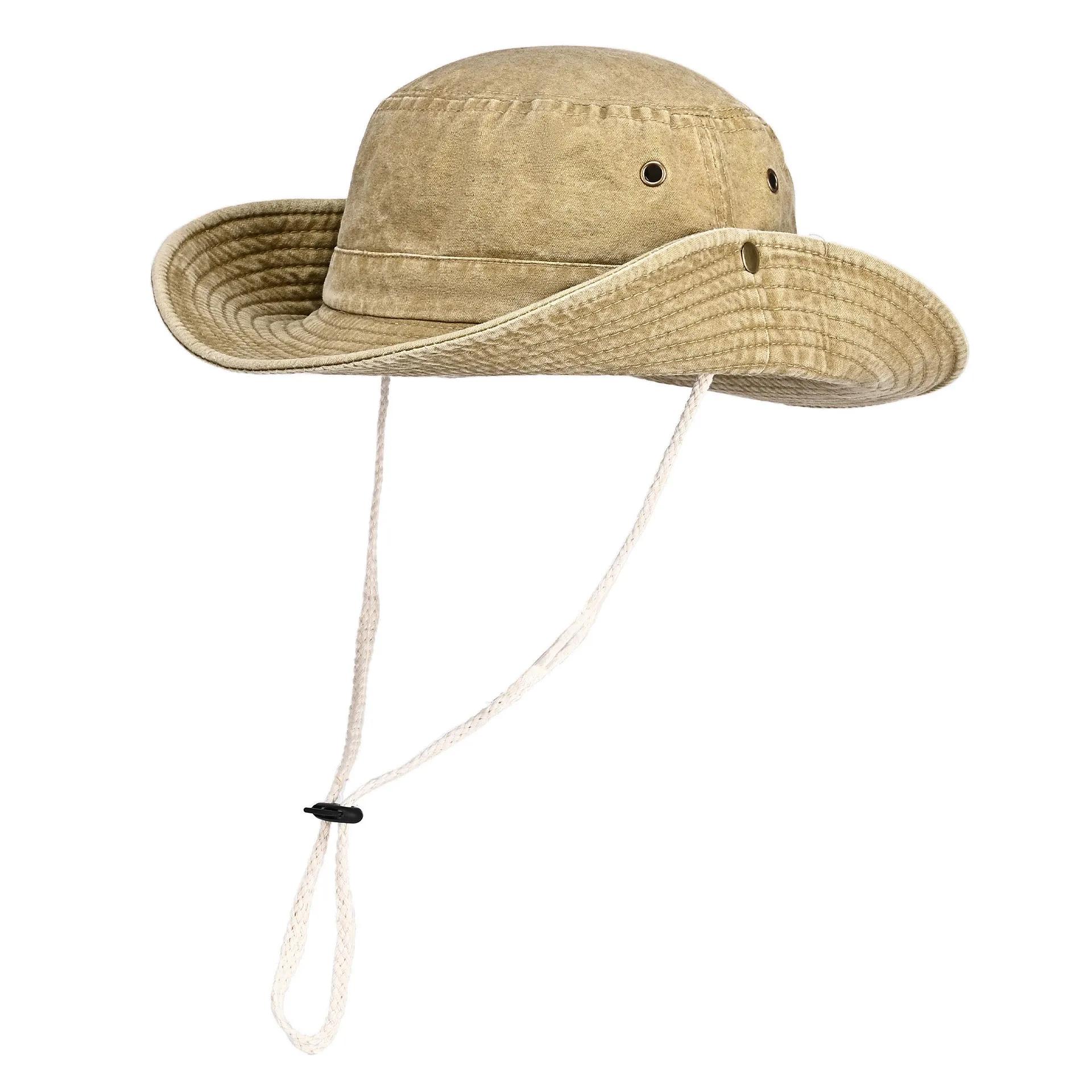 

LDSLYJR Four Seasons Cotton Solid Bucket Hat Fisherman Hat Outdoor Travel Hat Sun Cap Hats for Men and Women 161 хакі