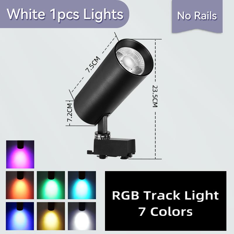 Track Light LED RGB Color Set Stage Lighting Fixture Lamps 220V Rail Ceiling Spot Led Disco Lights Decoration Bedroom Track Lamp