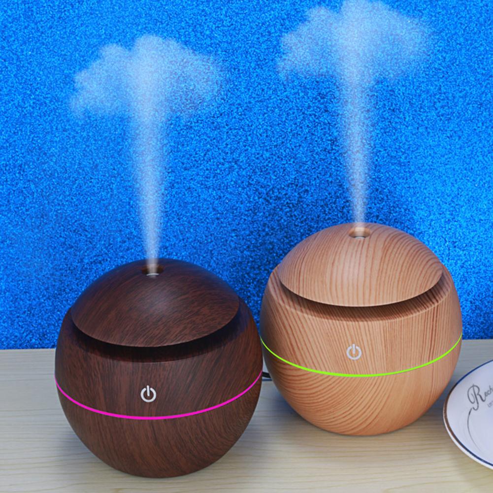Lead Humidifier LED USB Intelligent Induction Wood Grain Humidifier Ultrasonic Air ...