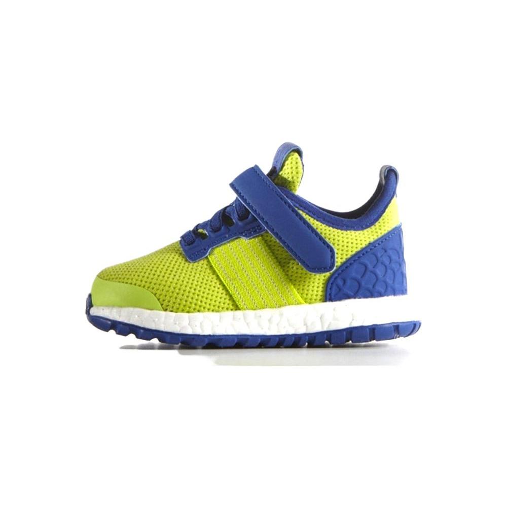 

LEGO x Adidas Pure Boost Comfortable Anti Kick And Abrasion Resistant Low top Toddler Shoes Blue White Green AQ5617 23