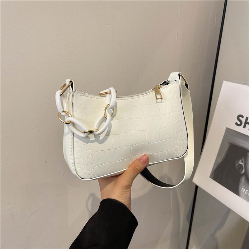 Stylish Minimalist Small Crossbody Bag For Women In Black And White Perfect For Summer Casual Outfits