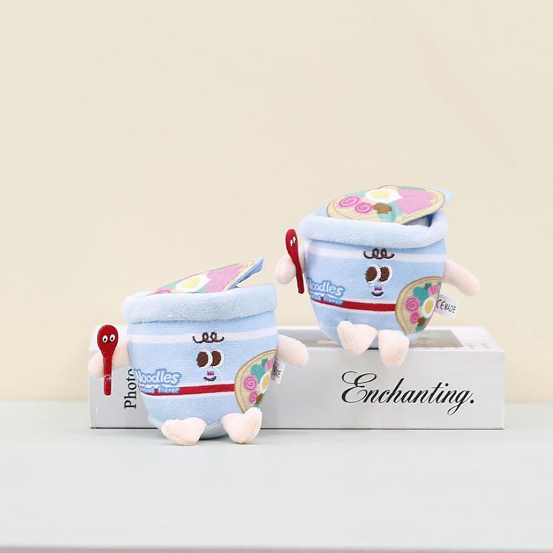 And Soft Cuddly Japanese Plush Instant Noodle Toy Doll Keychain For Bags And Purses