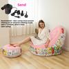 Thickened Lazy Inflatable Sofa, Foldable Outdoor Sofa, Combination with Pedals, Lazy Sofa with Electric Pump