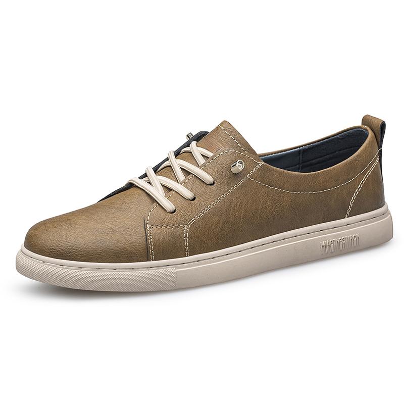 

Fashion Trendy Brand Men s Genuine Leather Casual Shoes for Commuting Versatile Business Work Shoes Soft Soled Men s Oxford Shoes 44 коричневый