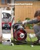 VEVOR Drain Cleaner Machine 23m x 13mm, Sewer Snake Auger Manual Feed with 4 Cutters & Air-activated Foot Switch for 50mm to 150mm Pipes