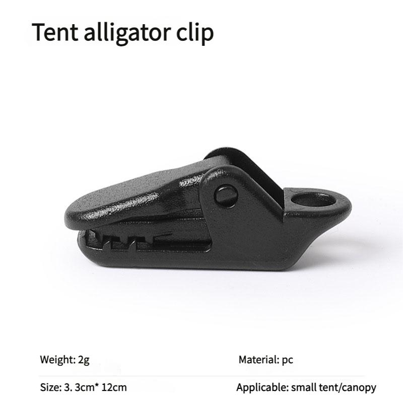 10/20Pcs Press Lock Mini Alligator Clips Non-Slip Tent Clamps for Tarp Windproof Rope Fixing Outdoor Camping Accessories Secure Grip