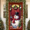 Christmas Door Lining Snowman Door Cover Christmas Outdoor Decorations For Home 2025 Ornaments Xmas Gifts 2026 New Year Decors