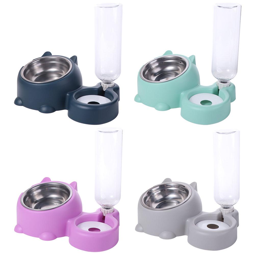 Anti-slip Cat Water Dispenser Detachable Dual-purpose Pet Bowl Automatic Drinking Bottle  Dog