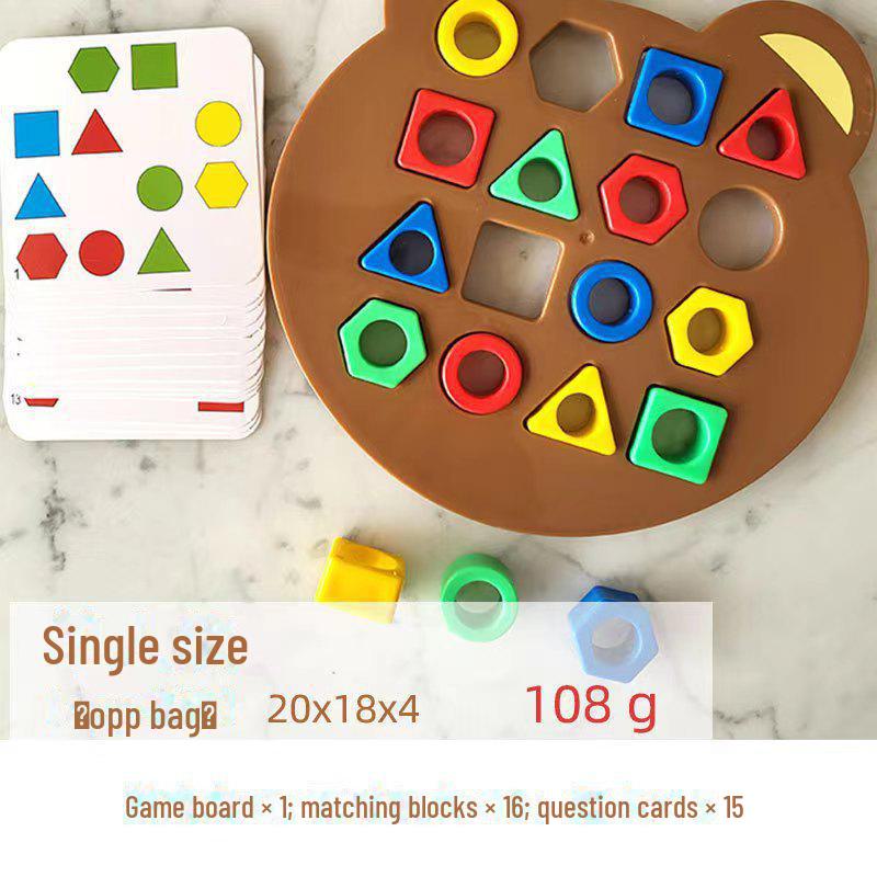 Geometric Matching Game: Educational Toys for Children's Cognitive Development and Parent-Child Interaction