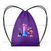 KPop Demon Hunters Bundle Pocket Drawstring Backpack Youth Fashion Large Capacity Sport Bag Cartoon Gift Bags Cycling Knapsack Kid Friendly