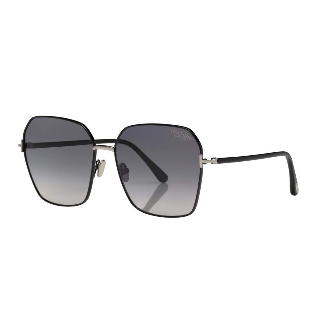 TF Moda Casual Versatile Tendenza Lega Forma Irregolare Occhiali da Sole Occhiali da Sole Donna Nero FT0839-P01D