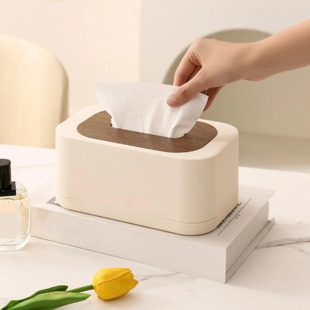 Waterproof Tissue Box Plastic Paper Towel Organizer Multi Functional Toilet Paper Holder Hotel Use