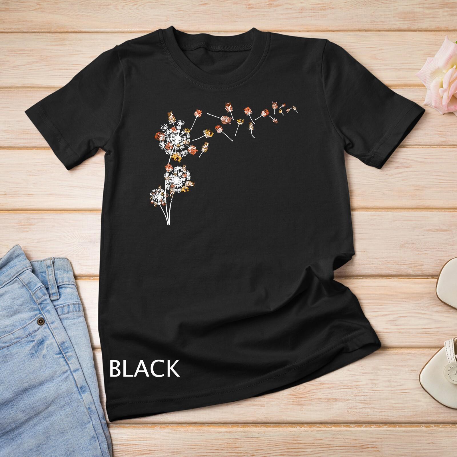 Animal Hamster Owner Dandelion Pet Lover Cute Hamster Unisex T-Shirt Mens Womens Tees Top 3XL