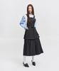 Eipeuleonwei Dark Pleated Apron Dress