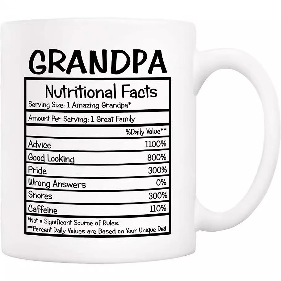Only The Best Grandpa Ceramic Coffee Mark Cup Tea Cup Parents Holiday Grandma