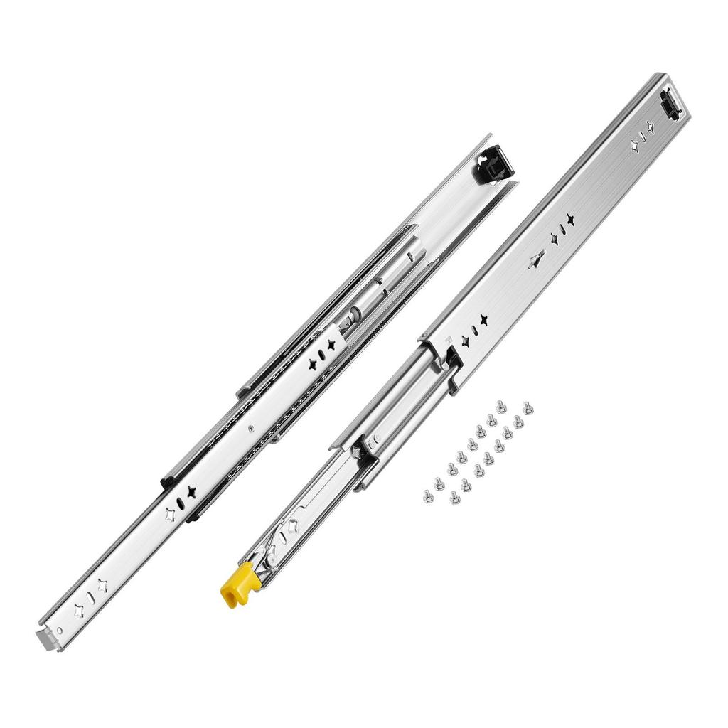 1 Pair 16-60 in Soft-Close Drawer Slides Ball Bearing Full Extension