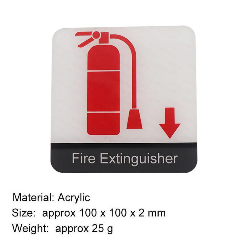 

Знаки огнетушителя Наклейка Логотип общественного места Акриловые наклейки на стену Предупреждающий значок Уведомление Хранить внутри Предупреждающая табличка black