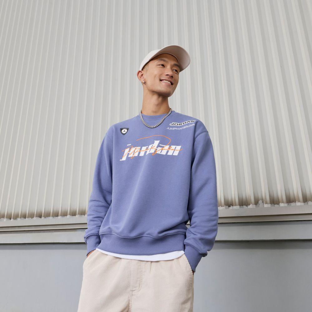 Jordan Men s Fleece Crew Neck Pullover Sweatshirt Men s L