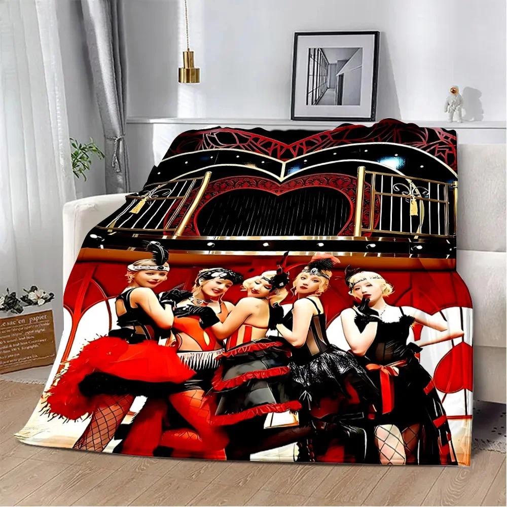 Kpop G I-Dle Printed Blanket Picnic Blankets Warm Blanket Soft And Comfortable Blanket Home Travel Birthday Gift