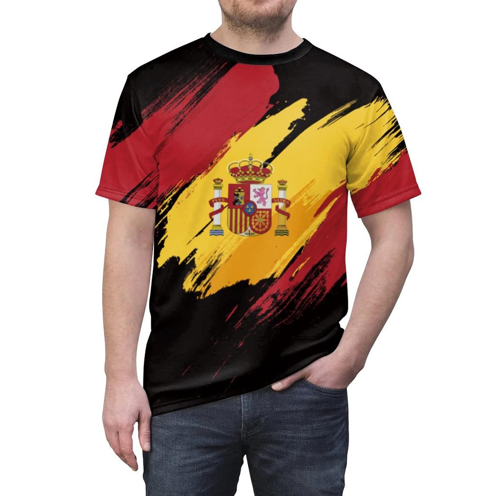 Essential US Flag Print Short Sleeve T-shirt, Casual Fashionable Wear